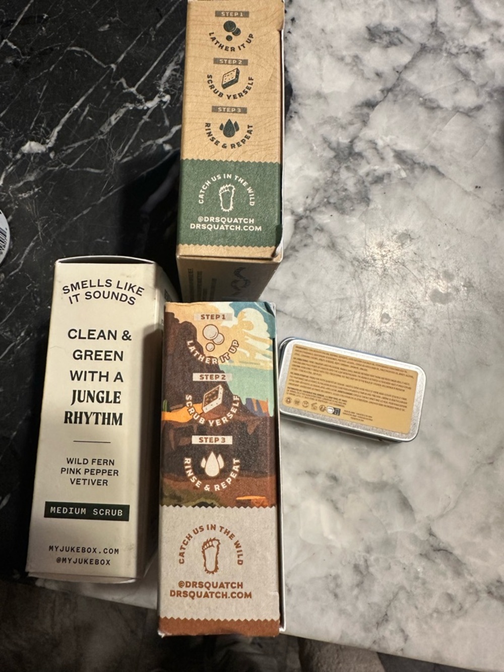 Dr. Squatch Sierra Storm & Bronco Bricc Soap Set - Green, Brown, Tan - Picture 2 of 6